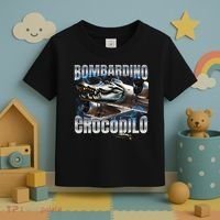 Italian Brainrot Bombardino Crocodilo Toddler T-Shirt thumb 3