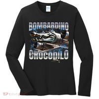 Italian Brainrot Bombardino Crocodilo Women's Long Sleeve Shirt thumb 0