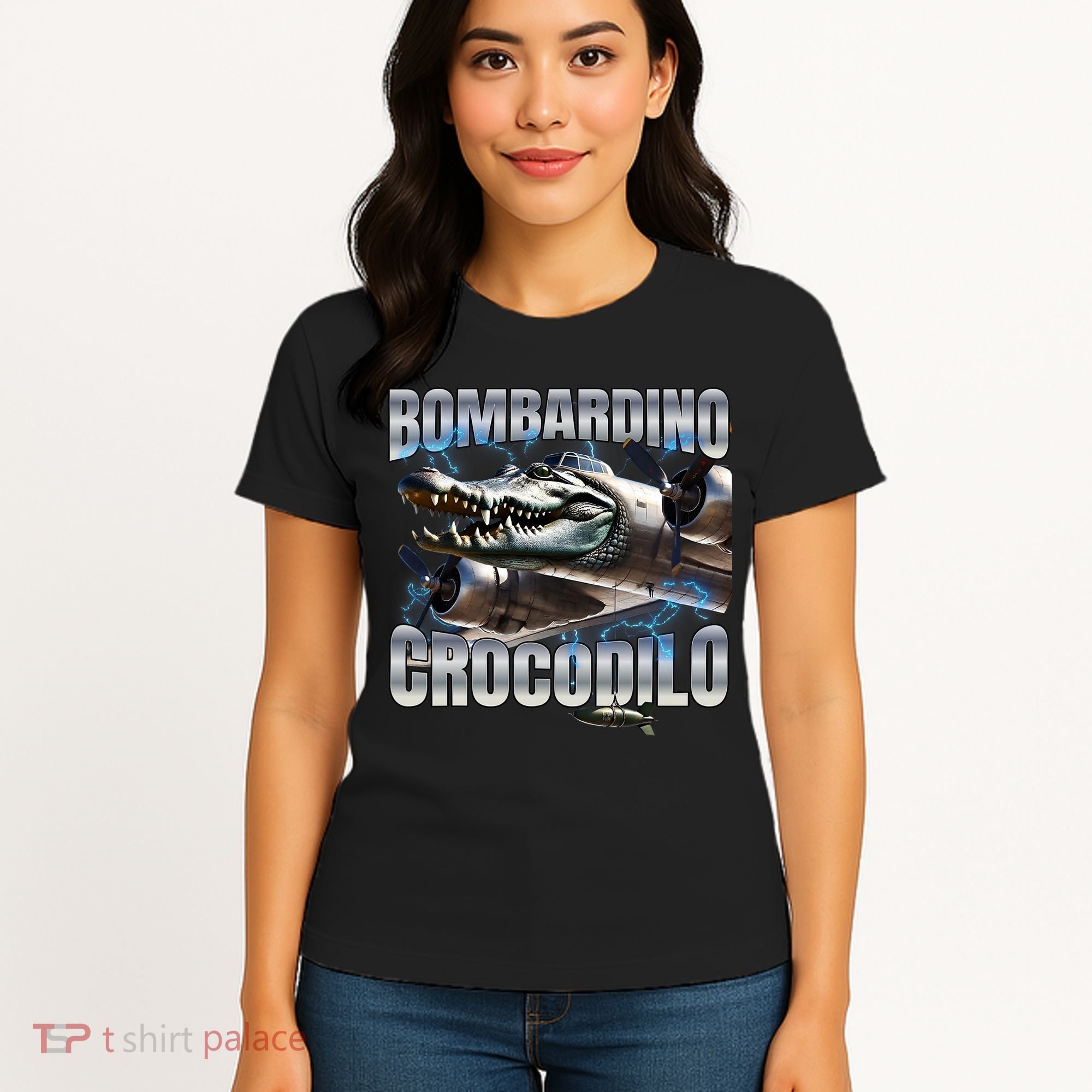 Italian Brainrot Bombardino Crocodilo Women's T-Shirt