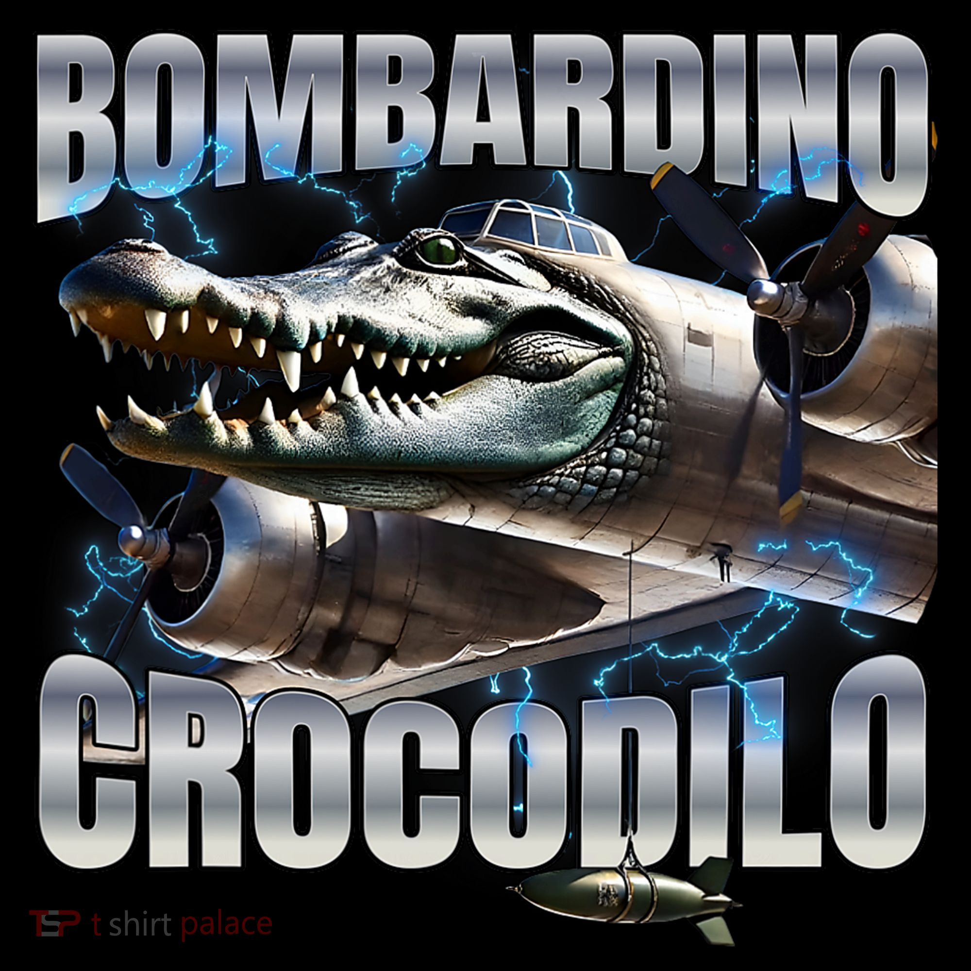 Italian Brainrot Bombardino Crocodilo Kids Sweatshirt