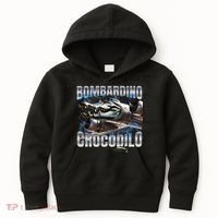 Italian Brainrot Bombardino Crocodilo Kids Hoodie thumb 0