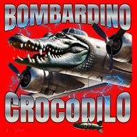Italian Brainrot Bombardino Crocodilo Santa Hat thumb 1