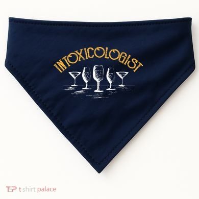 Intoxicologist Bar Bartender Beer Alcohol Mixed Drinks Drunk USA-Made Doggie Bandana