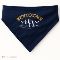 Intoxicologist Bar Bartender Beer Alcohol Mixed Drinks Drunk USA-Made Doggie Bandana thumb 0