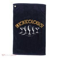 Intoxicologist Bar Bartender Beer Alcohol Mixed Drinks Drunk Golf Towel thumb 0