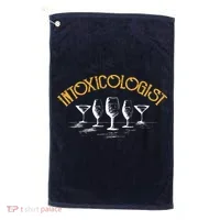 Intoxicologist Bar Bartender Beer Alcohol Mixed Drinks Drunk Golf Towel thumb 0