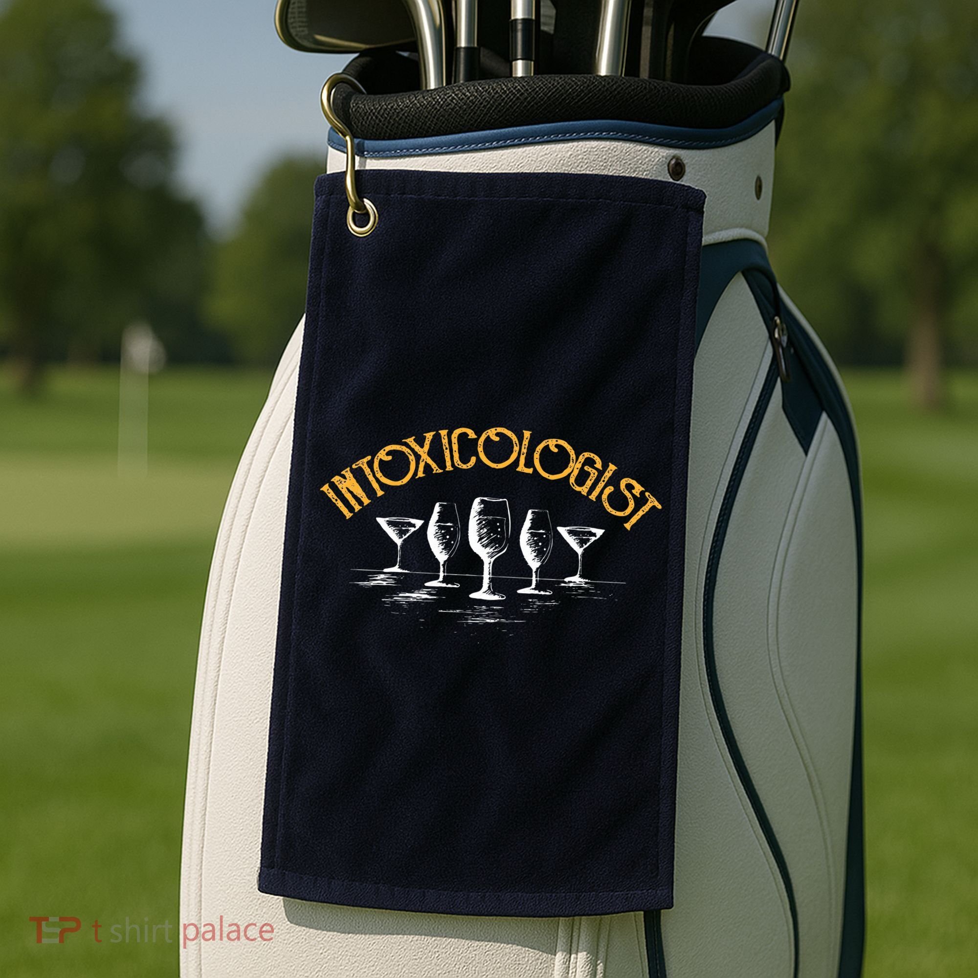 Intoxicologist Bar Bartender Beer Alcohol Mixed Drinks Drunk Golf Towel
