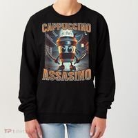 Italian Brainrot Cappuccino Assassino, Funny Cappuccino Meme Women's Sweatshirt thumb 0