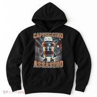 Italian Brainrot Cappuccino Assassino, Funny Cappuccino Meme Hoodie thumb 0