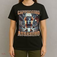 Italian Brainrot Cappuccino Assassino, Funny Cappuccino Meme T-Shirt thumb 4
