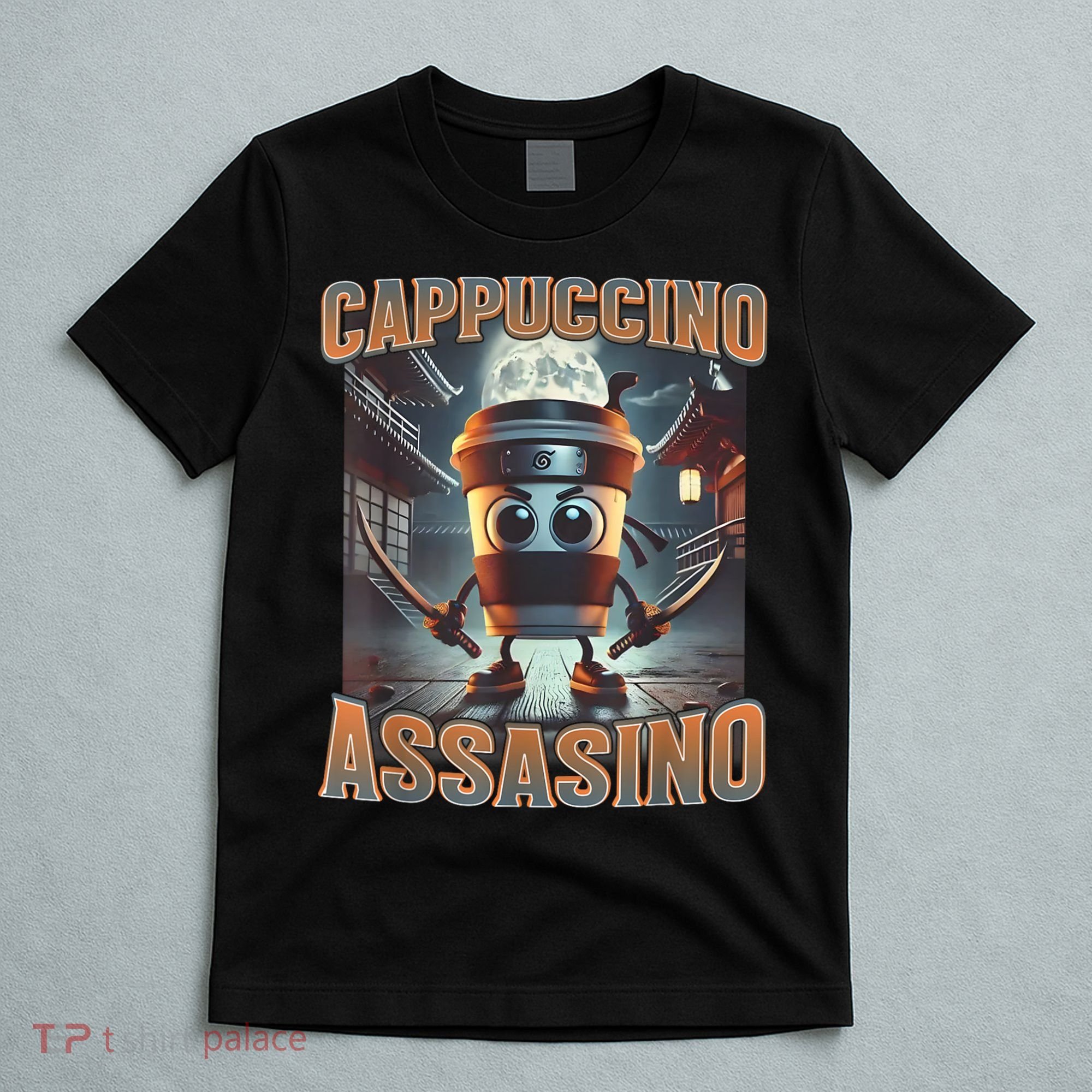 Italian Brainrot Cappuccino Assassino, Funny Cappuccino Meme T-Shirt