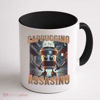 Italian Brainrot Cappuccino Assassino, Funny Cappuccino Meme Coffee Mug thumb 1