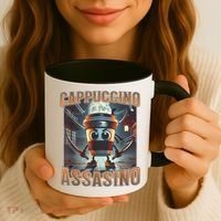 Italian Brainrot Cappuccino Assassino, Funny Cappuccino Meme Coffee Mug thumb 3