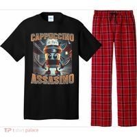 Italian Brainrot Cappuccino Assassino, Funny Cappuccino Meme Pajama Set thumb 0