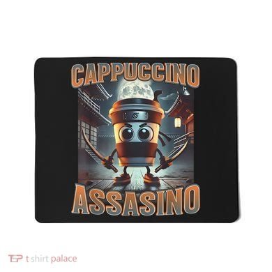 Italian Brainrot Cappuccino Assassino, Funny Cappuccino Meme Mousepad