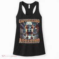 Italian Brainrot Cappuccino Assassino, Funny Cappuccino Meme Women's Tank Top thumb 0