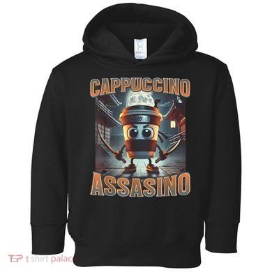 Italian Brainrot Cappuccino Assassino, Funny Cappuccino Meme Toddler Hoodie