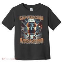 Italian Brainrot Cappuccino Assassino, Funny Cappuccino Meme Toddler T-Shirt thumb 0