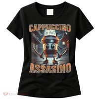 Italian Brainrot Cappuccino Assassino, Funny Cappuccino Meme Women's T-Shirt thumb 0