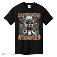 Italian Brainrot Cappuccino Assassino, Funny Cappuccino Meme Kids T-Shirt thumb 0