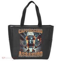 Italian Brainrot Cappuccino Assassino, Funny Cappuccino Meme Tote Bag thumb 0