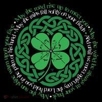Irish Blessing, Celtic Knot & 4Leaf Clover Luck Ornament thumb 1