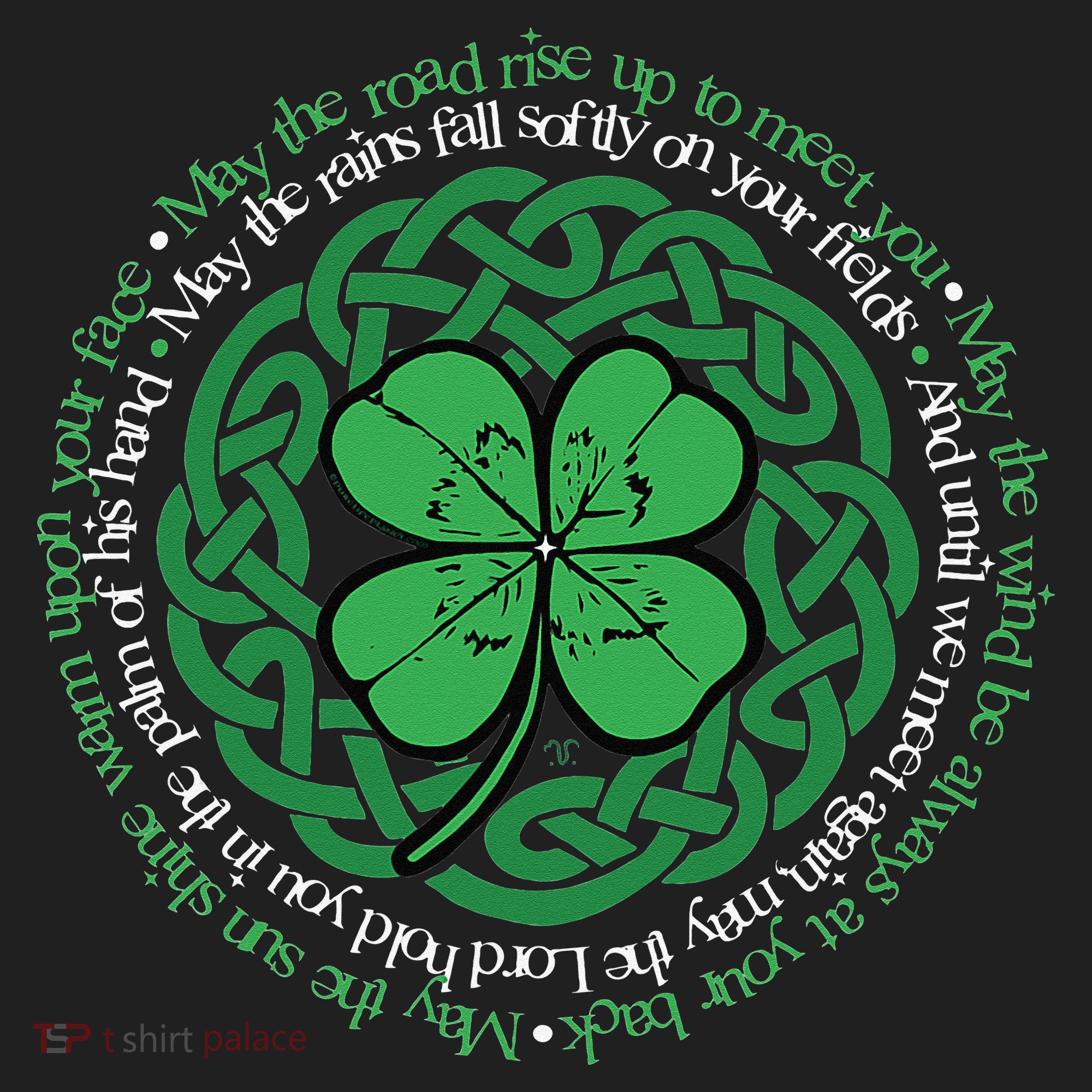 Irish Blessing, Celtic Knot & 4Leaf Clover Luck Hat