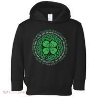 Irish Blessing, Celtic Knot & 4Leaf Clover Luck Toddler Hoodie thumb 0