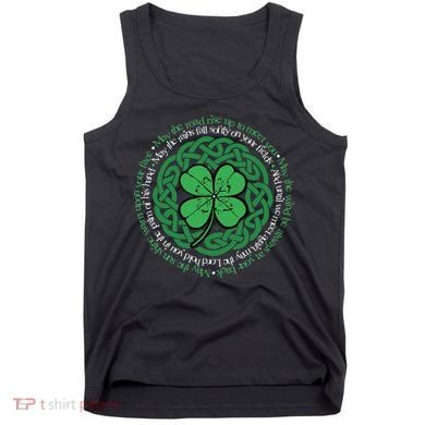 Irish Blessing, Celtic Knot & 4Leaf Clover Luck Tank Top