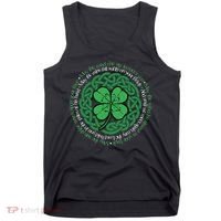 Irish Blessing, Celtic Knot & 4Leaf Clover Luck Tank Top thumb 0