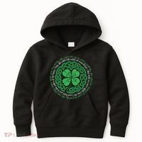 Irish Blessing, Celtic Knot & 4Leaf Clover Luck Kids Hoodie thumb 0