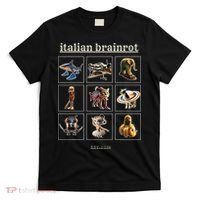 Italian Brainrot Characaters Meme Gen Z Funny Humor T-Shirt thumb 0