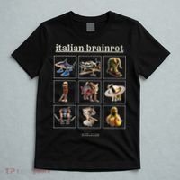 Italian Brainrot Characaters Meme Gen Z Funny Humor T-Shirt thumb 5