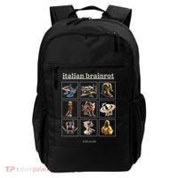 Italian Brainrot Characaters Meme Gen Z Funny Humor Backpack thumb 0