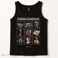 Italian Brainrot Characaters Meme Gen Z Funny Humor Tank Top thumb 2
