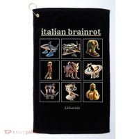 Italian Brainrot Characaters Meme Gen Z Funny Humor Golf Towel thumb 0