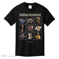 Italian Brainrot Characaters Meme Gen Z Funny Humor Kids T-Shirt thumb 0