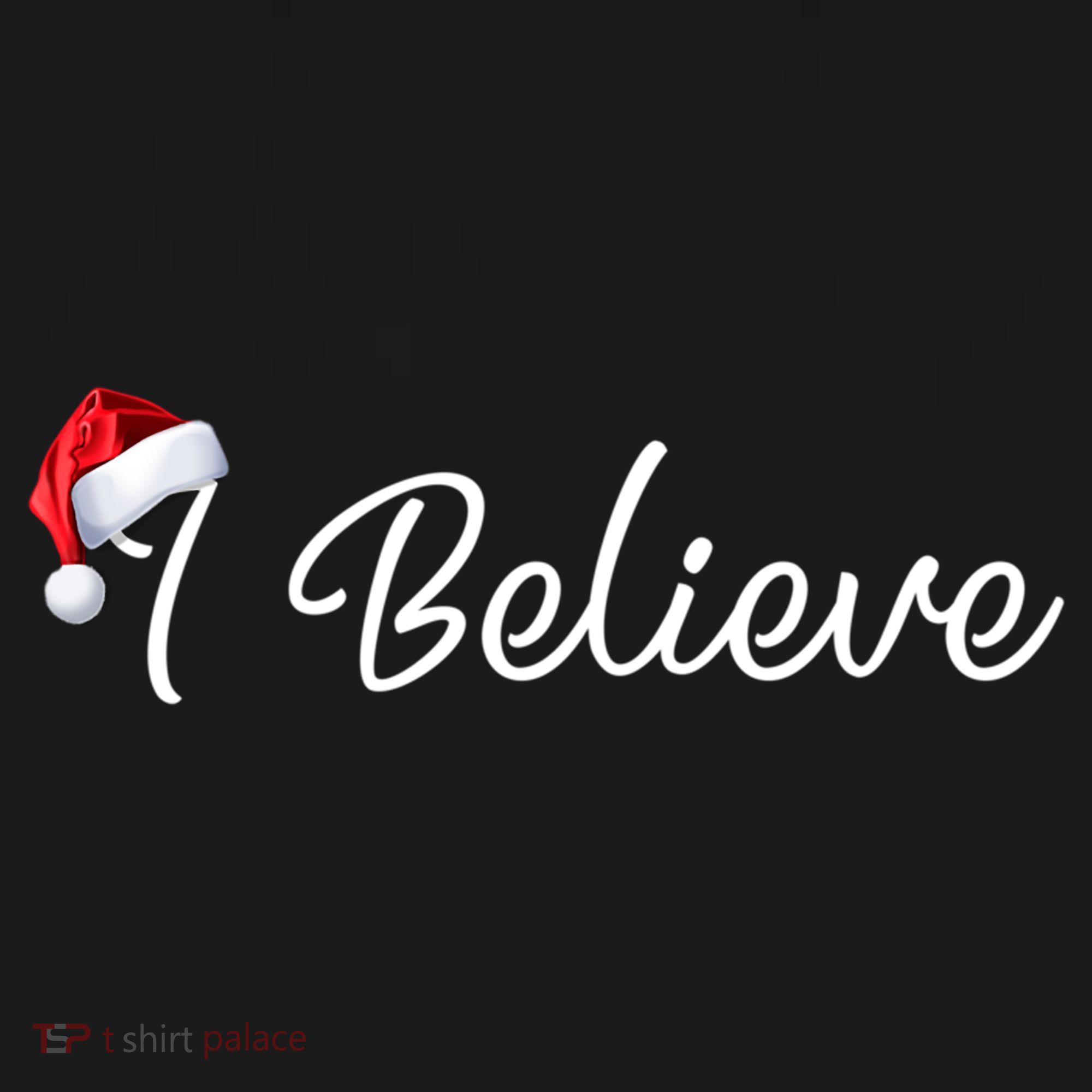 I Believe Cute Santa Hat Christmas Believe In Santa Gift Women's Hoodie