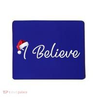 I Believe Cute Santa Hat Christmas Believe In Santa Gift Mousepad thumb 0