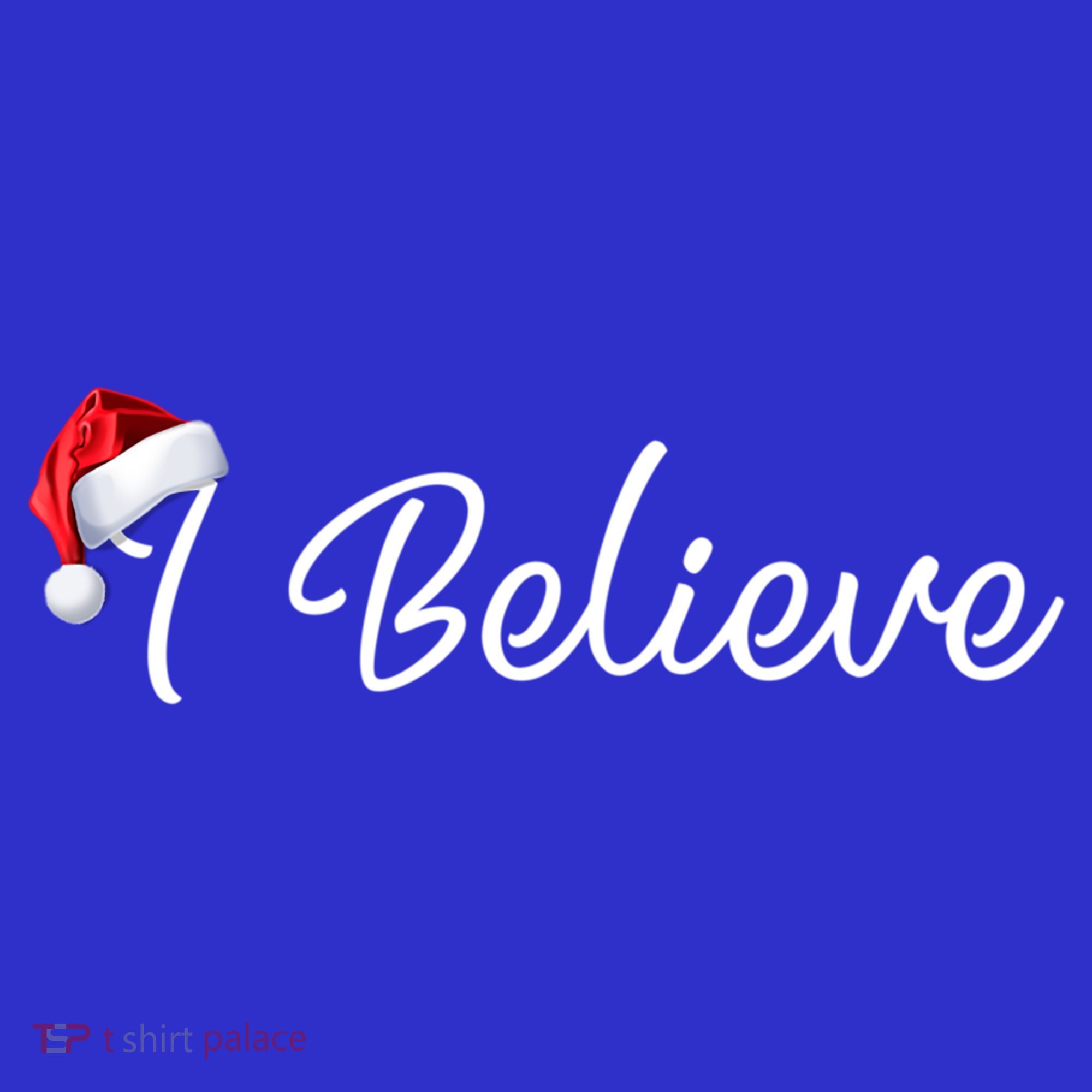 I Believe Cute Santa Hat Christmas Believe In Santa Gift Women's Tank Top