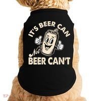 It's Beer Can Not Beer Can't Funny Retro Doggie Tank thumb 0