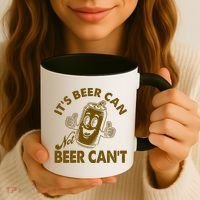 It's Beer Can Not Beer Can't Funny Retro Coffee Mug thumb 3