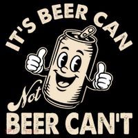 It's Beer Can Not Beer Can't Funny Retro Women's Hoodie thumb 2