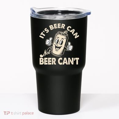 It's Beer Can Not Beer Can't Funny Retro Tumbler