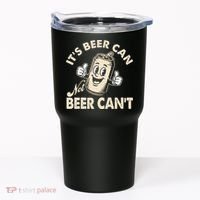 It's Beer Can Not Beer Can't Funny Retro Tumbler thumb 0
