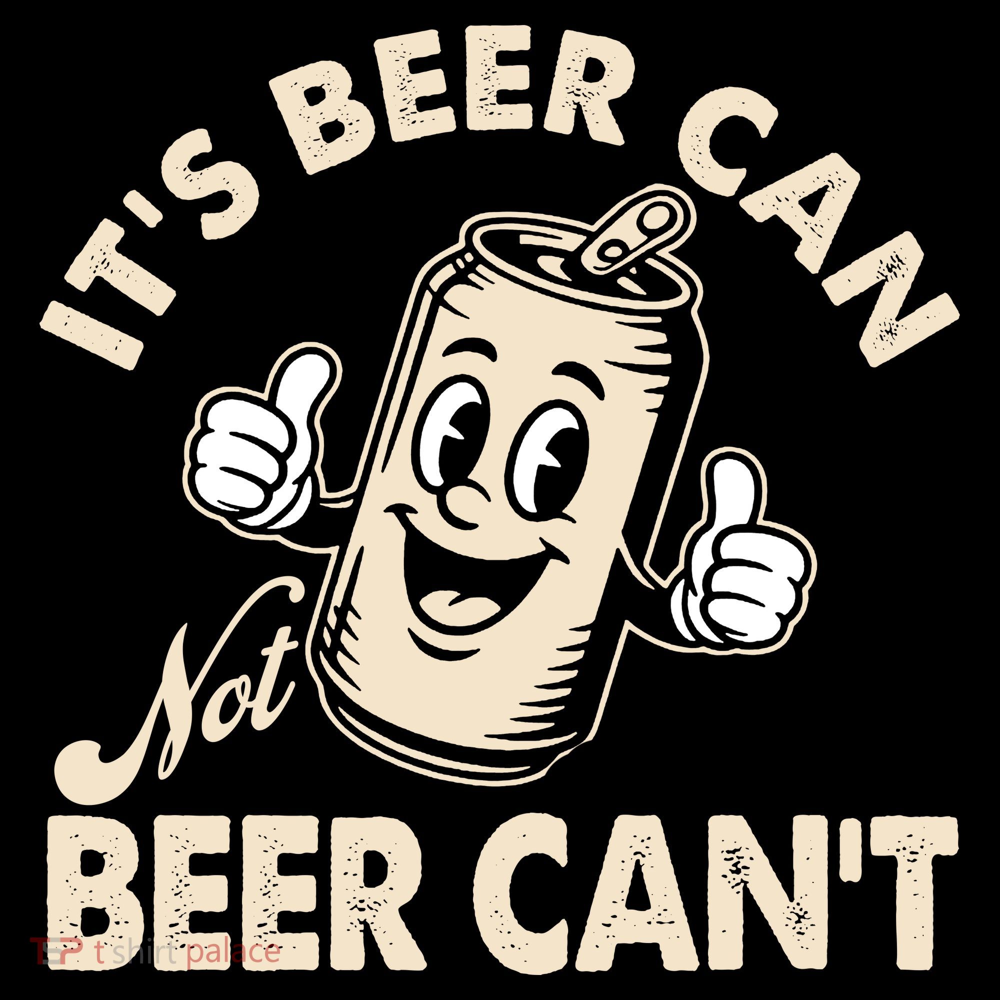 It's Beer Can Not Beer Can't Funny Retro Women's Tank Top