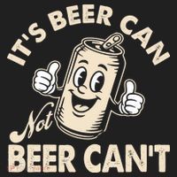 It's Beer Can Not Beer Can't Funny Retro Hat thumb 2