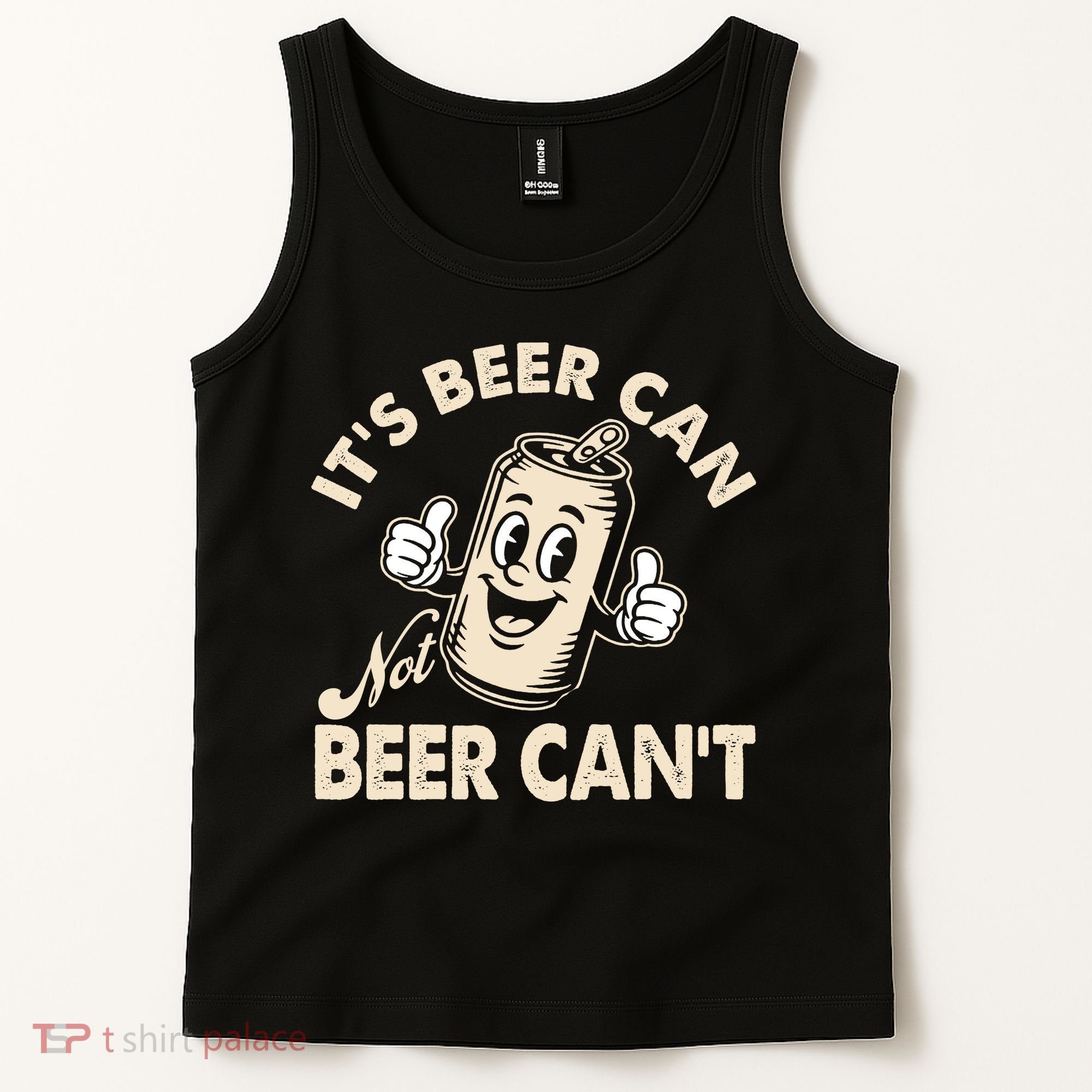 It's Beer Can Not Beer Can't Funny Retro Tank Top