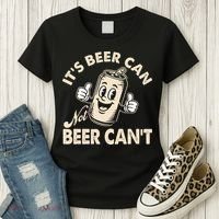 It's Beer Can Not Beer Can't Funny Retro Women's T-Shirt thumb 3