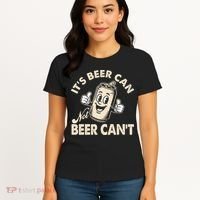 It's Beer Can Not Beer Can't Funny Retro Women's T-Shirt thumb 4